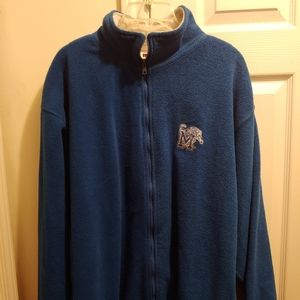 Memphis Tigers Men's Blue Zip-Up Fleece Jacket